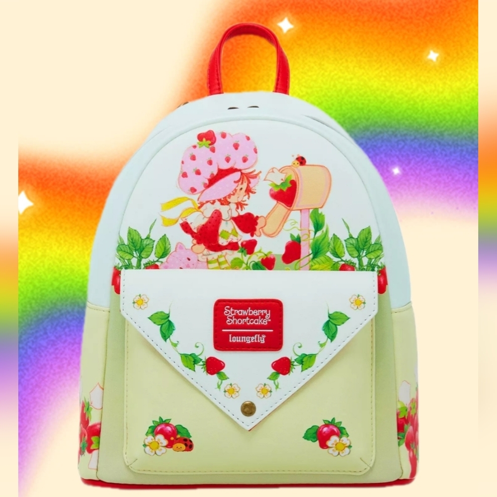 🍓🧁NWT Loungefly Strawberry Shortcake Envelope - Red, Cream, and Green🍓🧁